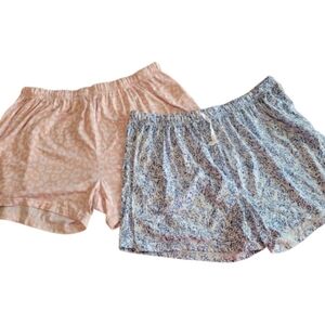 The Royal Standard Super Soft Pink Leopard & Blue Lounge Shirts Size XL